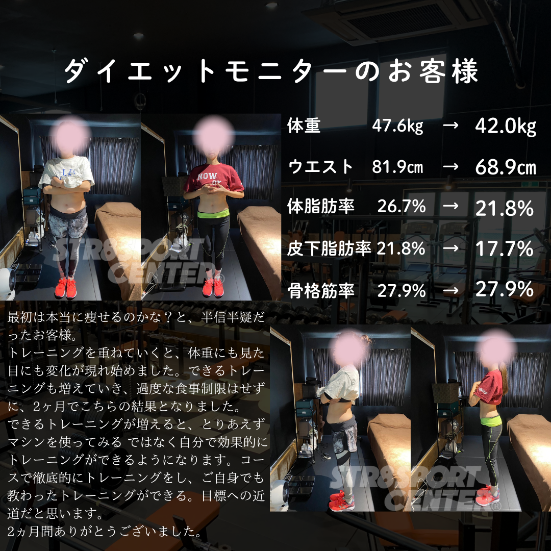 ストレートスポーツセンター　ダイエットモニター
