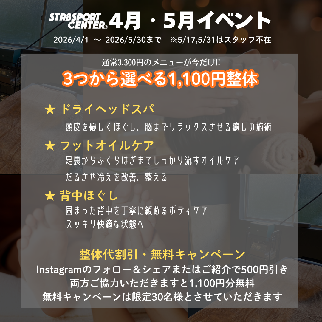 福島市ストレートスポーツセンター4月イベント